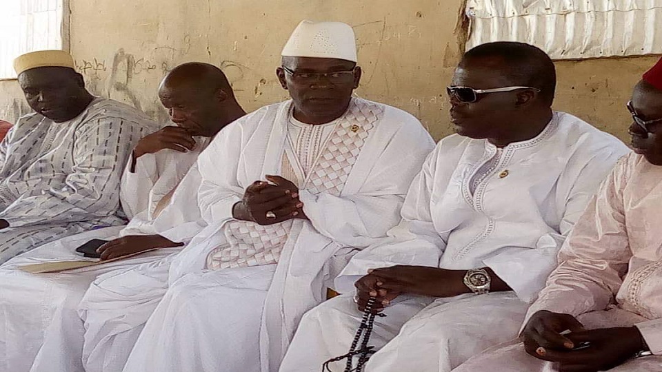 Incendie Fass Barigo/Aymérou Gningue Président groupe BBY conduit la délégation du Chef de l’Etat