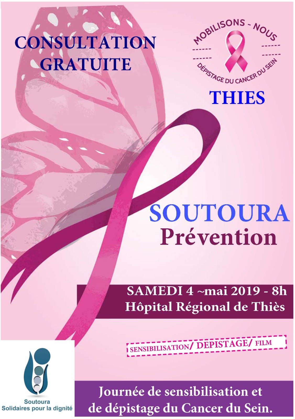Journées de sensibilisation et de dépistage du cancer à Thiès par l’Association Soutoura