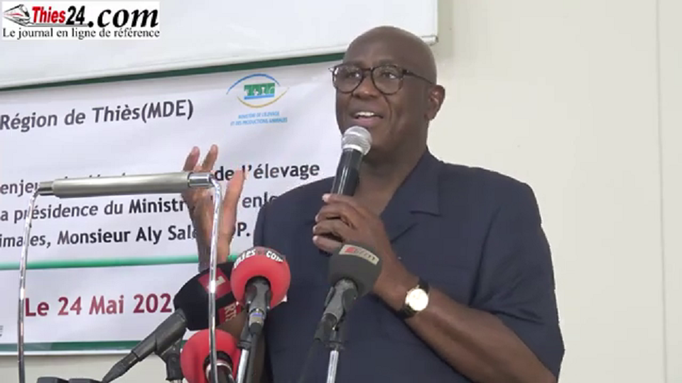 Vidéo/ Aly Saleh Diop Ministre de l’Elevage face au forum régional d’échanges sur l’élevage (Thiès)