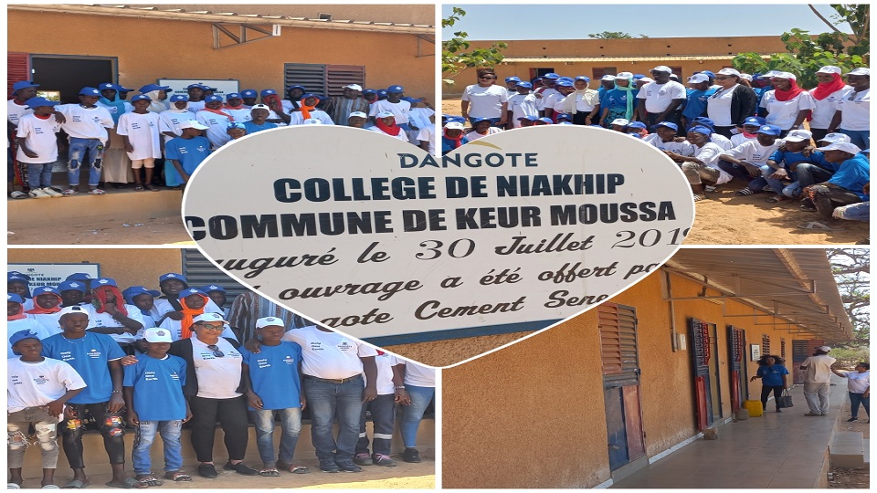 Vidéo/Le CEM de Niakhip, à l&rsquo;heure de la journée de l&rsquo;environnement avec Dangote
