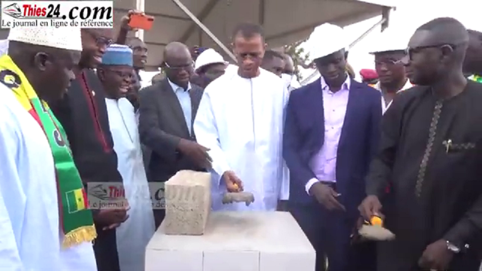 Vidéo/ Pose de la première pierre du nouveau marché central au poisson de Thiès