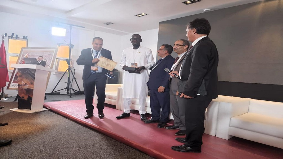 Massamba DIOP, Ingénieur Chargé des projets à l’AGEROUTE, honoré par le 11ème Congrès National du Maroc