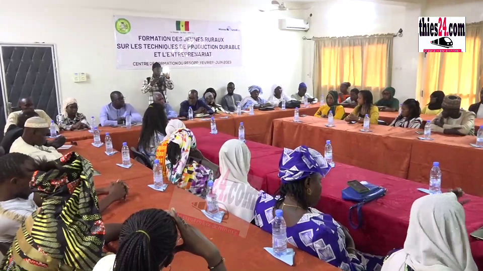 Vidéo/200 jeunes venus de diverses localités du pays, formés à Thiès sur les techniques de production et d’entrepreneuriat