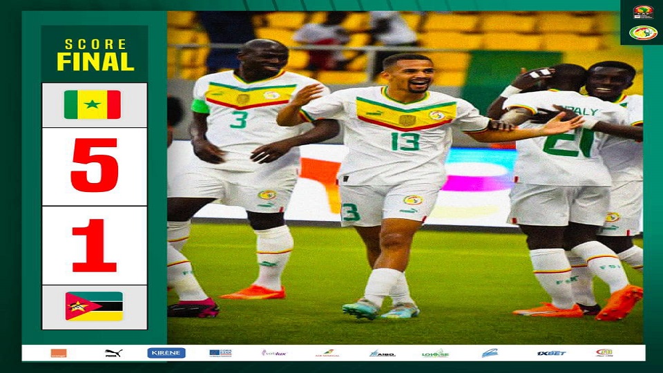 Éliminatoires CAN 2023, le Sénégal crucifie le Mozambique (5 buts à 1)