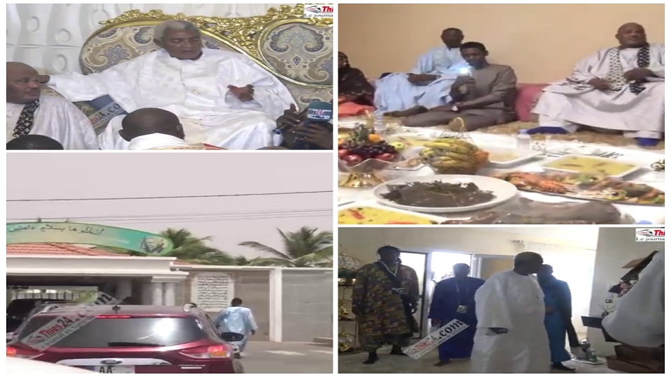 Vidéo/ Invité à déjeuner à Touba par Serigne Abdoukarim Mbacké, Serigne Ahmed Saloum Dieng reçu avec tous les honneurs