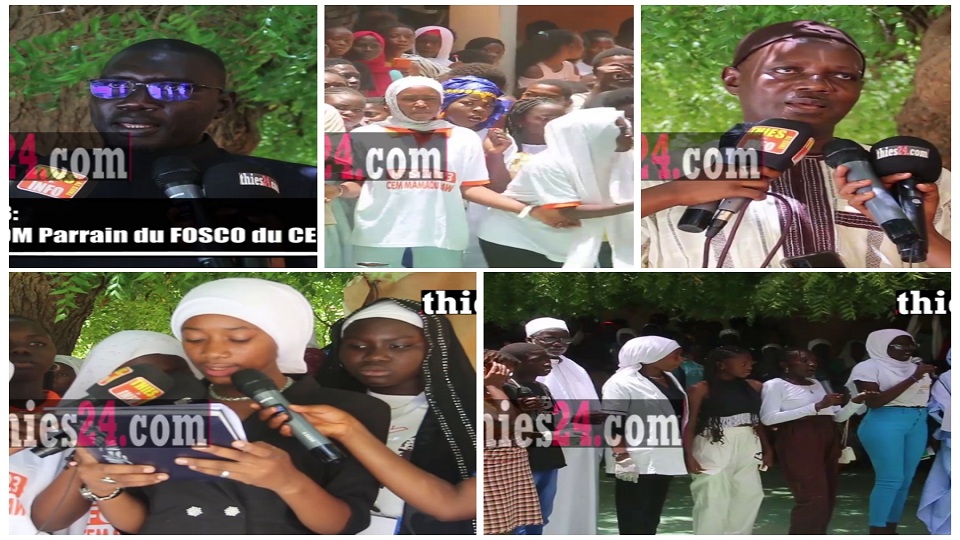 Vidéo/ Retour au royaume d’enfance, Lamine Ngom Conseiller Spécial du Président Macky Sall, parrain du FOSCO du CEM Mamadou Diaw