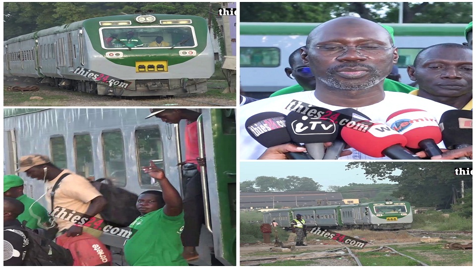 Vidéo/ Arrivée du dernier train Gamou en provenance de Tivaouane, au total 2.609 pèlerins transportés par chemin de fer