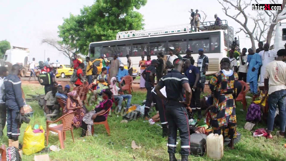 Vidéo/ Accident sur la route du Magal, un ndiaga ndiaye dérape, se renverse et fait plusieurs blessés