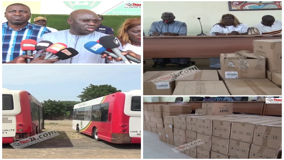 Vidéo/ Rentrée des classes, Mbaye Dione Maire de Ngoundiane dote les écoles de fournitures scolaires d’un coût de 15 millions de Fcfa