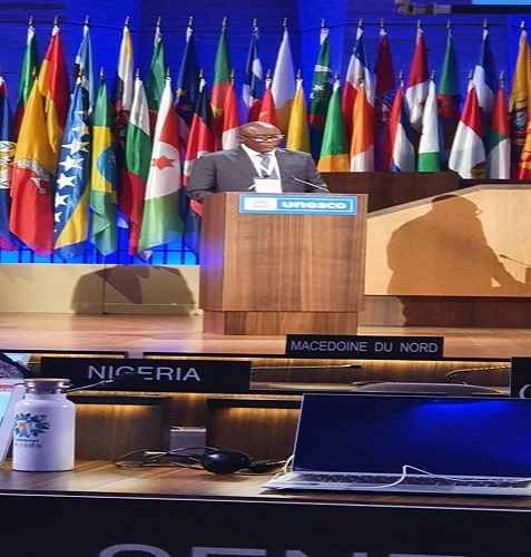 42e Session de la Conférence générale de l’UNESCO à Paris, le Ministre Cheikh Oumar Anne partage les réussites du Sénégal