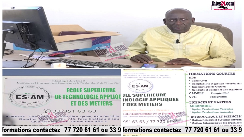Vidéo/ L’Ecole Supérieure de Technologie Appliquée et des Métiers (ESTAM) ouvre ses portes à Thiès