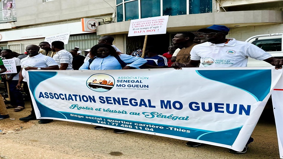 Émigration clandestine, l’association Sénégal Mo Gueun a pris part à la marche silencieuse de Mbour
