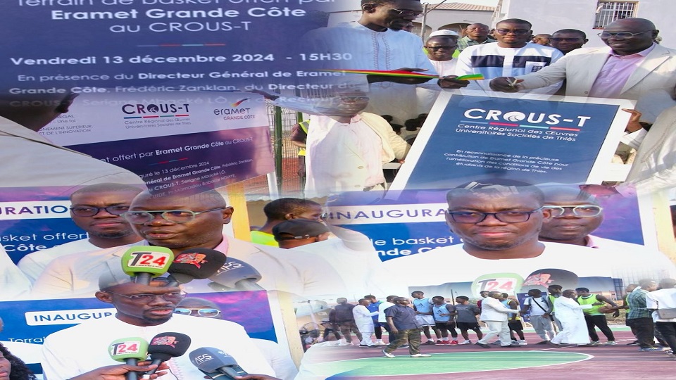 Vidéo/ Eramet Grande Côte offre un terrain de basket moderne au campus social VCN de l’UIDT