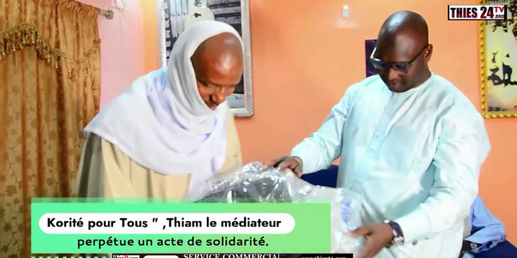 Vidéo/ « Korité pour tous », Thiam le Médiateur habille des talibés et des maîtres coraniques