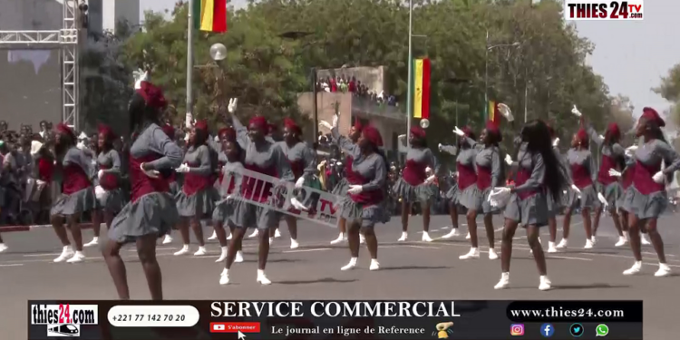 Vidéo/ Fête de l&rsquo;indépendance à Thiès, la superbe prestation des majorettes (Sesam academy et Aples)
