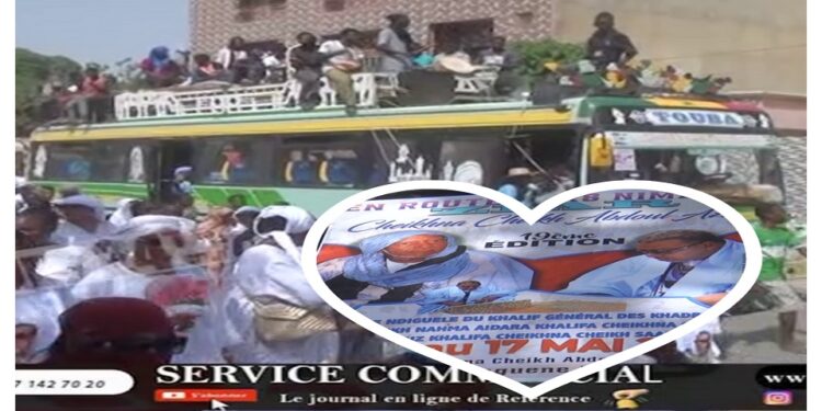 Vidéo/ Le départ de la caravane de Chérif Nehma Aïdara Khalif des Khadres, pour Nimzatt