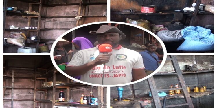 Vidéo/ Un violent incendie ravage deux magasins à la gare routière de Thiès