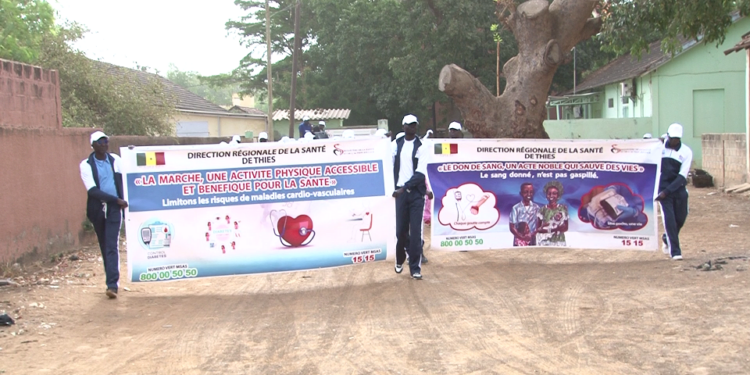 Vidéo/La direction régionale de la santé de Thiès célèbre le 1er mai par une randonnée pédestre