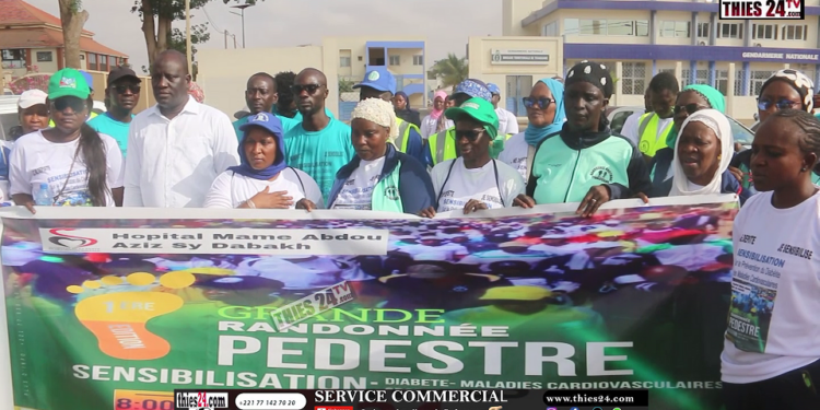 Vidéo/Tivaouane, une randonnée pédestre pour sensibiliser sur le diabète et les maladies cardiovasculaires