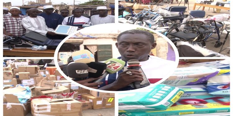 Vidéo/ L’association des émigrés de Cayar offre du matériel d’une valeur de 50 millions de Fcfa