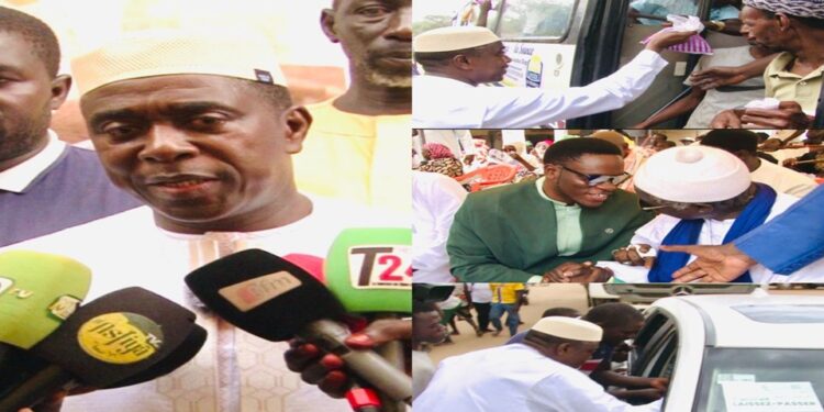 Vidéo/ A Tivaouane, des Tidjanes offrent des Berndé aux mourides en partance pour Touba