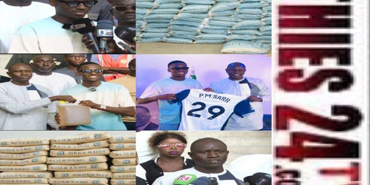 Vidéo/L’international Pape Matar Sarr soulage les victimes des inondations à Thiès