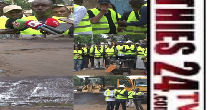 Vidéo/ Etat inquiétant de dégradation de la voirie à Thiès, Dr Babacar Diop  en mode réfection