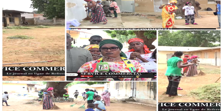 Vidéo/Aby Sall membre de Pastef Thiès Ouest et son groupement nettoient le groupe scolaire de Grand Thies