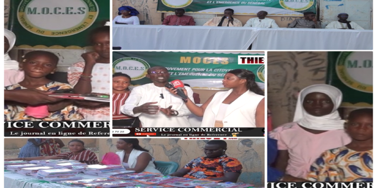 Vidéo/Le MOCES « gâte » les enfants de Darou Salam avec des fournitures scolaires