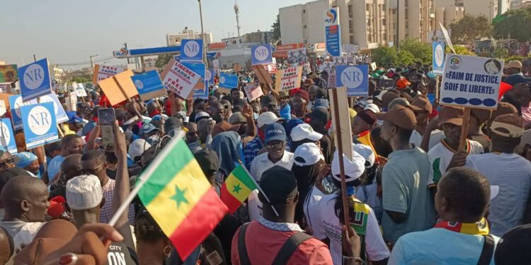 Marche FDR, discours de Cheikh Oumar Anne de la Nouvelle Responsabilité