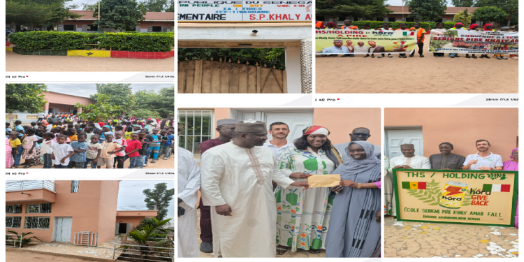 Vidéo/THS Holding booste l’école Khaly Amar Fall de Pire avec une enveloppe d’un million de Fcfa