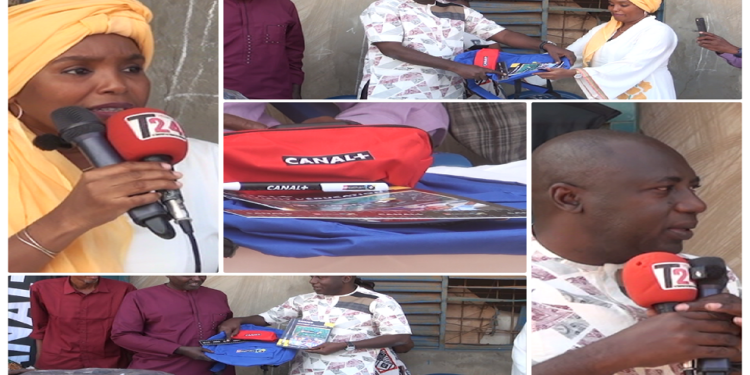 Vidéo/Canal+ offre 300 kits scolaires à l&rsquo;école élémentaire de Dakhar Mbaye