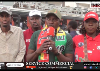 Vidéo/PASTEF Thiès-Nord, départ au rond point Nguinth pour le Tera meeting de Sonko