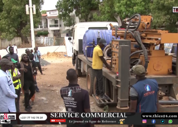 Vidéo/Dr Babacar Diop Maire de Thiès lance un programme de mise en place de forages