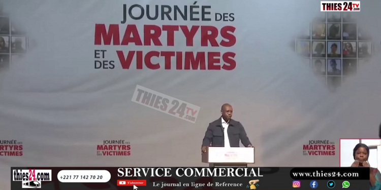 Vidéo/ Journée des martyrs et des victimes des évènements politiques (le discours du Président Sonko)