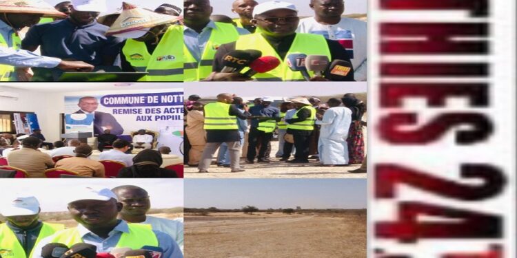 Vidéo/ Visite du site du domaine industriel de Notto Diobass