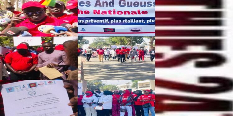 Vidéo/ Marche nationale, les blouses blanches, dans les rues de Thiès