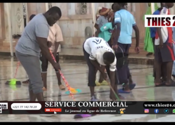 Vidéo/Tivaouane, grande opération de nettoiement Esplanade mosquée Serigne Babacar Sy