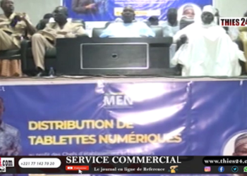 Vidéo/Distribution de tablettes numériques aux écoles de Tivaouane (Discours)