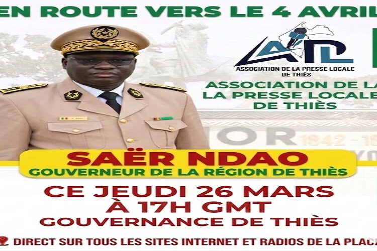 Vidéo/ En route vers le 4 Avril, le Gouverneur de Thiès invité de la presse locale