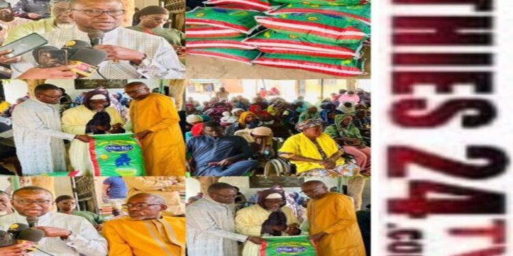 Vidéo/ Abdou Bâ Ndiéguène soulage les démunis avec 10 tonnes de riz