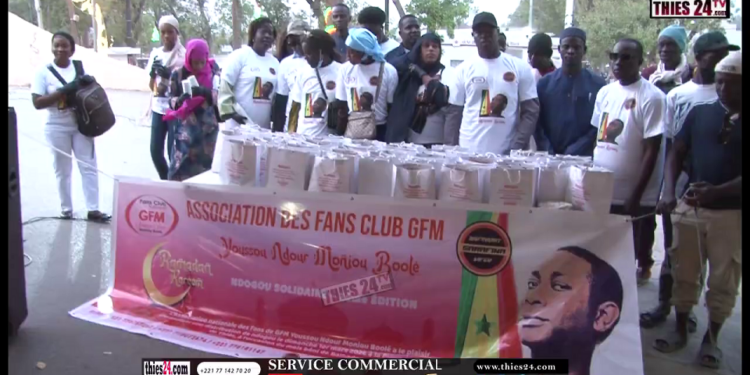 Viéo/Fan&rsquo;s club national Youssou Ndour en action à Thiès (Ndogou solidaire)