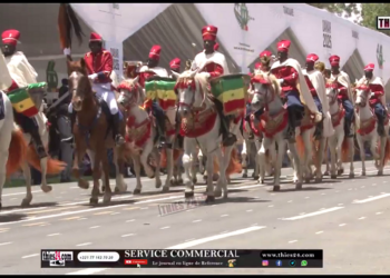 Vidéo/4 Avril à Thiès, passage remarqué de la garde montée de la gendarmerie