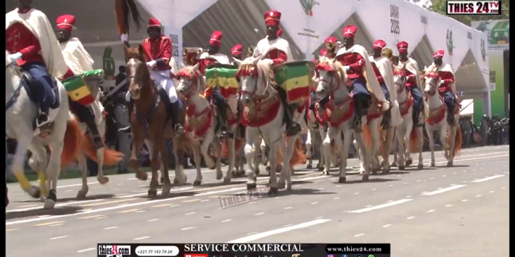 Vidéo/4 Avril à Thiès, passage remarqué de la garde montée de la gendarmerie