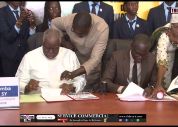 Vidéo/Signature d&rsquo;une convention cadre entre l&rsquo;UIDT et la commune de Tivaouane