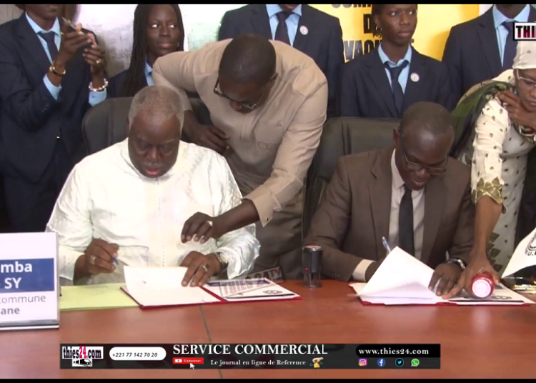 Vidéo/Signature d&rsquo;une convention cadre entre l&rsquo;UIDT et la commune de Tivaouane