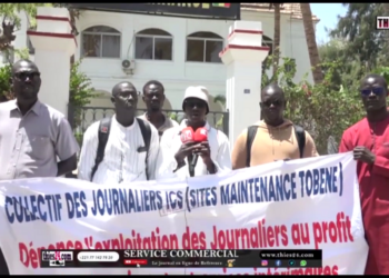 Vidéo/Le collectif des journaliers des ICS bande les muscles