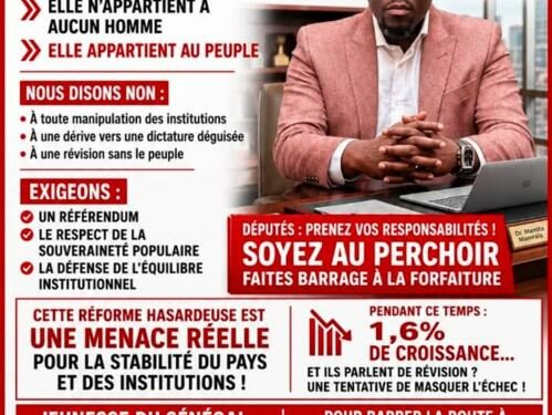 « Non au tripatouillage constitutionnel », s&rsquo;exclame l&rsquo;UNR de Mouhamadou Massaly