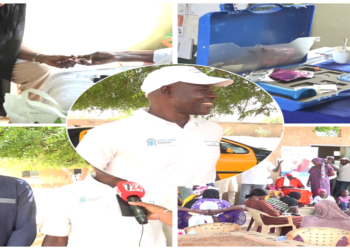 Vidéo/Consultations gratuites à Ndié Ngom avec Adama Diouf  Président And Jëf Rek (AJR)