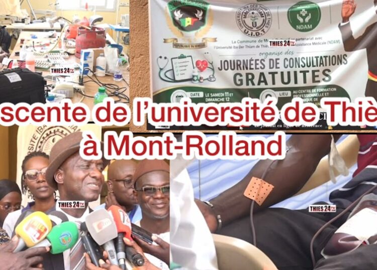 Vidéo/Descente de l&rsquo;Université de Thiès et de l&rsquo;hôpital militaire à Mont Rolland